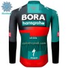 Cykeltrøje Langærmet Vinter 2023 BORA-Hansgrohe Grøn Sort